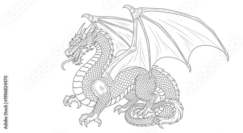 Dragon Mythical Creature Fantasy Animal.