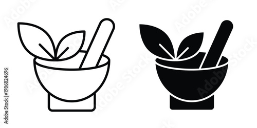 Homeopathy icon design Illustration set for Projects