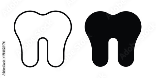 Human teeth icon design Illustration set for Projects