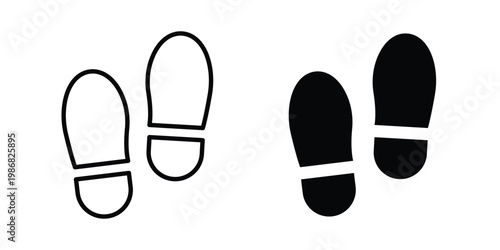 Imprint soles shoes icon design Illustration set for Projects