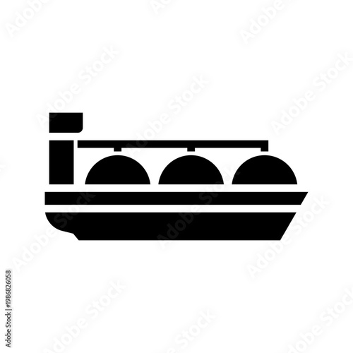 Natural gas icon vector. Propane Illustration sign. Gas supply symbol. gas transportation logo.