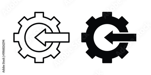 Schilderij op canvas Integration icon design Illustration set for Projects