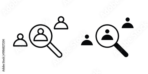 Job candidate icon design Illustration set for Projects