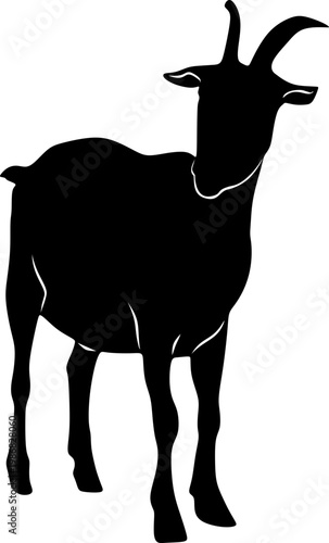 Eid Al Adha Goat Silhouette