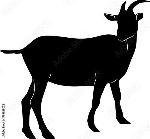 Eid Al Adha Goat Silhouette