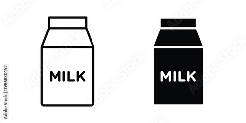Milk icon design Illustration set for Projects