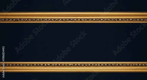 Gilded Elegance: A Dark Canvas