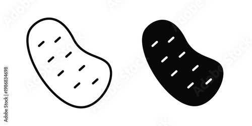 Potato icon design Illustration set for Projects