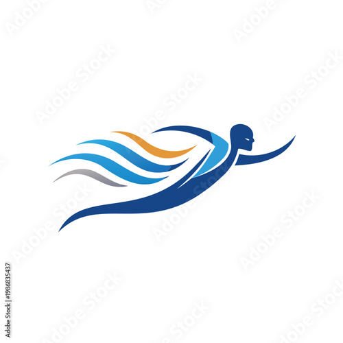 Dynamic aquatic creature with flowing tail and tentacles in motion