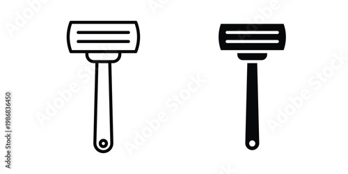 Razor Icon design Illustration set for Projects