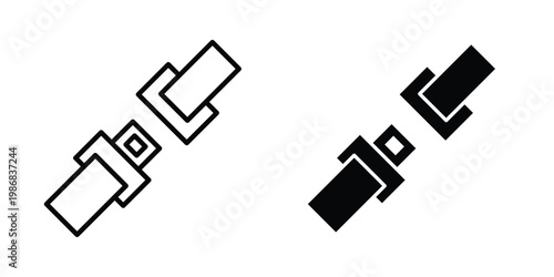 Safety belt Icon design Illustration set for Projects