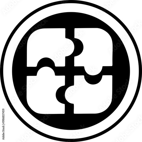 Four pieces fit together