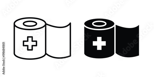 Sterile gauze icon design Illustration set for Projects