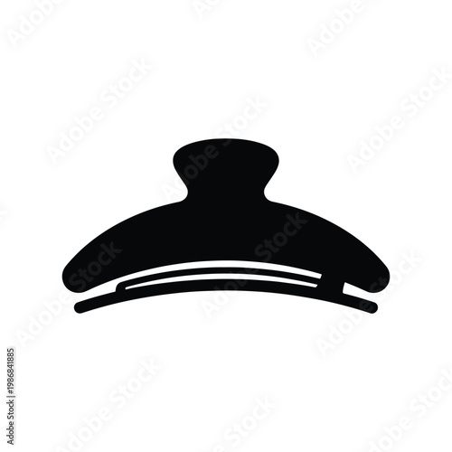 Minimalist Hair Clip Accessory Fashion Graphic Illustration