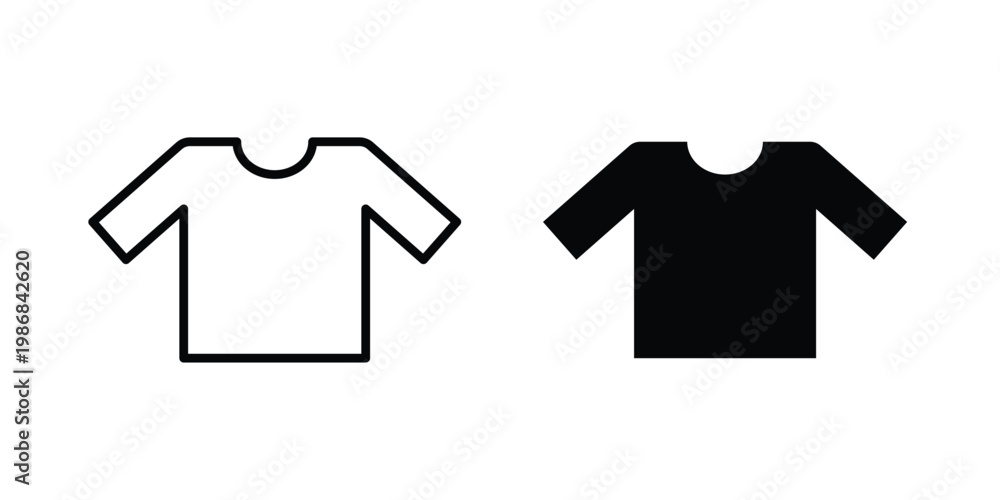 Naklejka premium T shirt icon design Illustration set for Projects