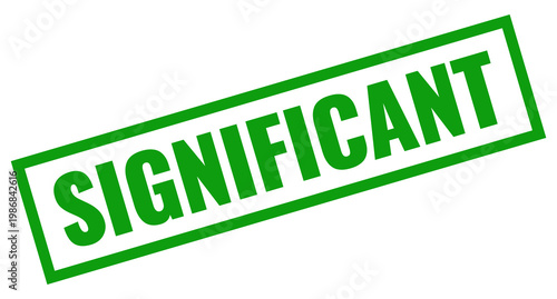Green significant rubber stamp