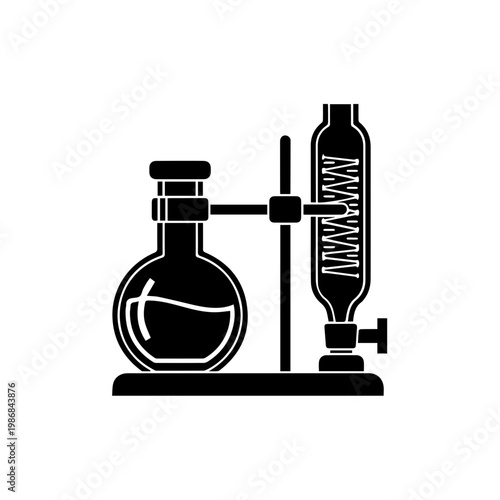 A laboratory distillation apparatus