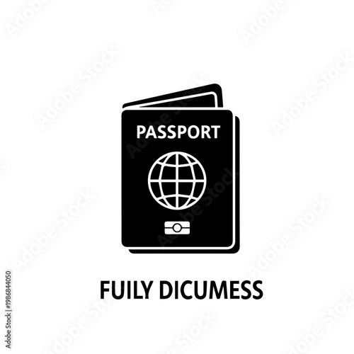 A passport with a globe on the cover
