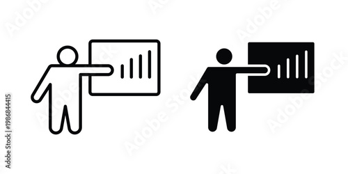 Schilderij op canvas Training icon design Illustration set for Projects