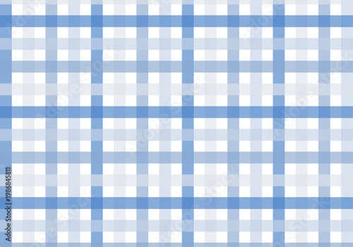 ブルーの濃淡が爽やかなギンガムチェックのシームレスパターン
