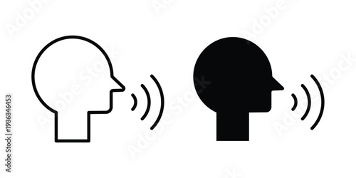 Voice recognition icon design Illustration set for Projects