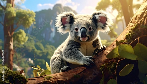Cute koala in tree (1)