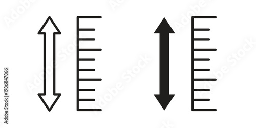 Foto Adjustable height icon design
