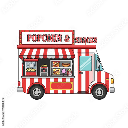 Popcorn and Snacks Food Truck