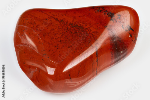Cuadro en lienzo Polished jasper stone with black spots