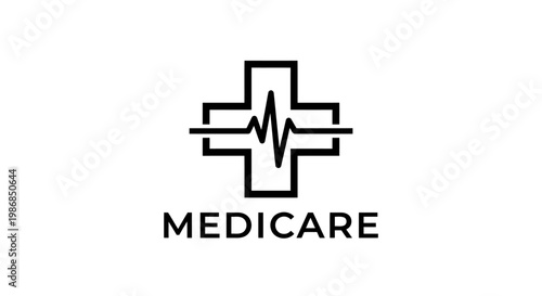 Professional healthcare logo representing hospitals, clinics, wellness, and medical services.