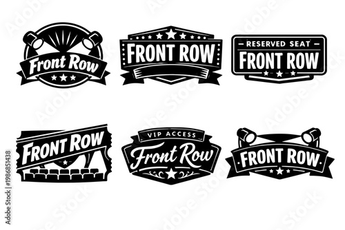 Front row reserved seat vip access labels and tickets for concerts, theater, and premium event experiences