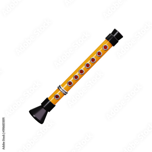 Φωτογραφία flute 3d render icons