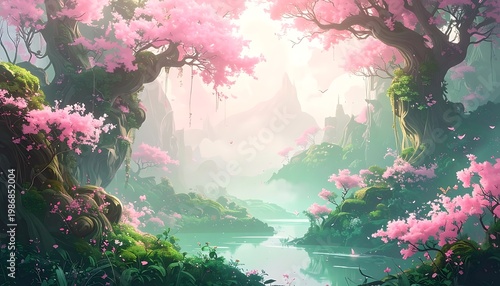 Enchanted blossom valley