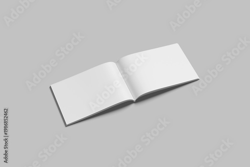Blank A4 Landscape Magazine Mockup
