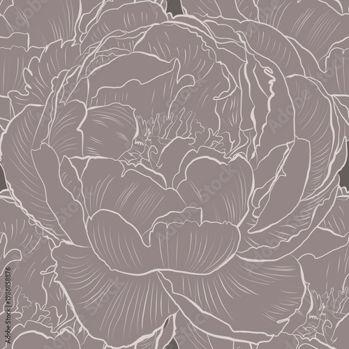 A gentle peony bloom drawn in fine line detail over a warm neutral background. This artwork evokes calm and elegance, ideal for contemporary, cozy interiors.