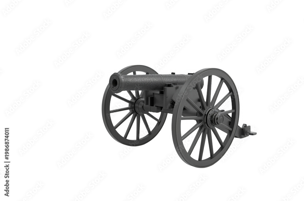 Fototapeta premium Antique cannon representing military history and war