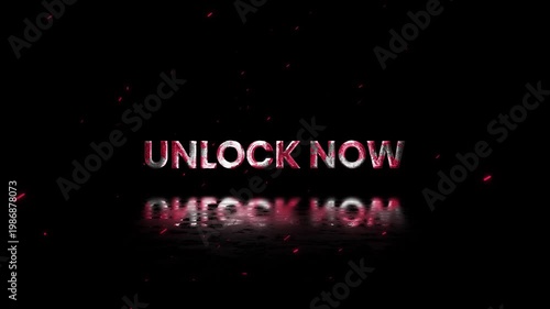 Unlock Now Rusty Metal Text Animation 4K Premium Access Activation for Exclusive Content and Conversion Campaigns