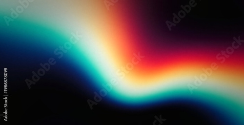 Vibrant Orange Teal White Psychedelic Gradient Abstract Background