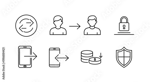 Data Protection and Security Icons.
