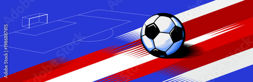 Dynamic Soccer Poster with Action Motion and Championship Theme