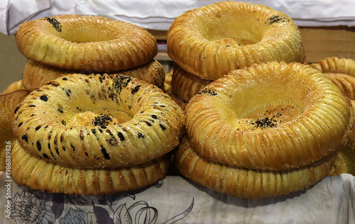 homemade fresh flatbreads at the market