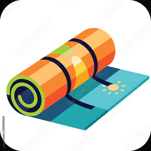 Yoga Mat Roll Fitness Equipment.