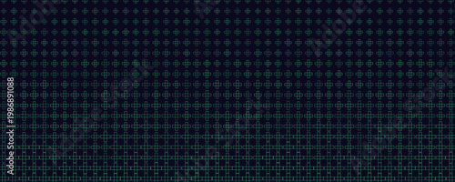Telemedicine Healthcare Background Pattern Texture, Gradient Green Medical Cross Plus Icons On Dark BG With Soft Glow, Clean Backdrop Wallpaper For Apps, Insurance Dashboards. Vector Illustration