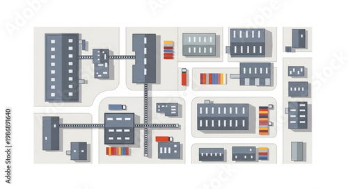 Detailed Schematic of an Electrical Power Distribution System.