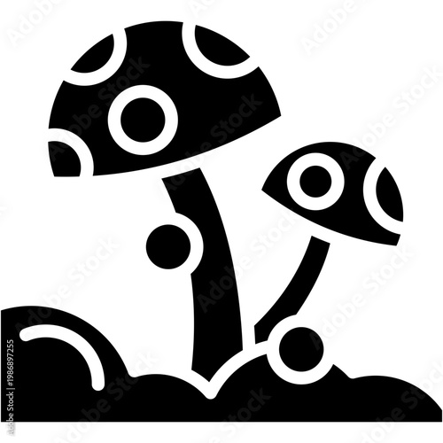 Adaptogens glyph icon