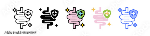Gut Health multiple icon