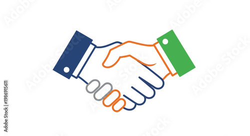 Handshake Business Partnership Agreement.
