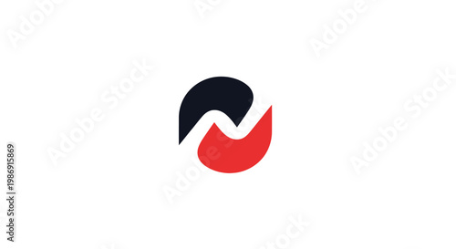 Black and Red Flame Logo.