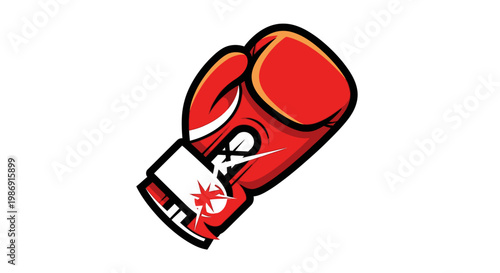 Red Boxing Glove Sports Equipment.