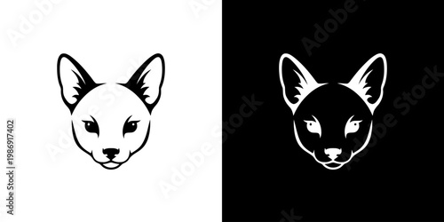 Dik Dik Head Logo Design as a Minimalist Animal Vector Illustration